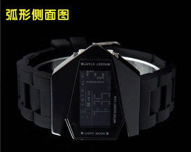 Fashion Unisex Watches Led Digital Watches Men Women Led Aircraft Watches Bomber Flashlight LED Military Sport Watches Men