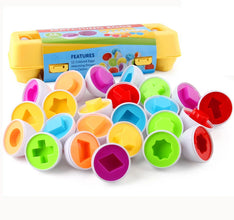 Shape Matching Easter EggsToy for Kids Baby Learning Educational Toy Montessori Smart Eggs Games Sorters Toys For Children Gifts