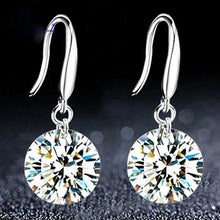 Earring Charm 2019 New Korean Version Of The Popular Fashion Cute Shiny White Crystal Earrings Women's Jewelry Sales Punk