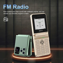 Original SERVO Flip 6 Mobile Phone 4SIM Card Standby GSM Network Magic Voice Call Recording Torch Fold Cellphone Free Phone Case