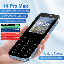 MKTEL 14 PRO MAX Feature Phone Four Sim Card Standby 2.4