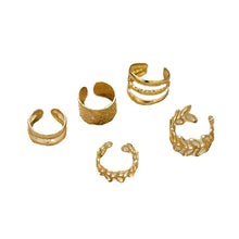 5Pcs/Set Of Simple Personality Ear Cuff Classic Ear Accessories For Women Daily Party Wear Alloy Jewelry