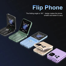 Original SERVO Flip 6 Mobile Phone 4SIM Card Standby GSM Network Magic Voice Call Recording Torch Fold Cellphone Free Phone Case