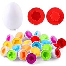 Shape Matching Easter EggsToy for Kids Baby Learning Educational Toy Montessori Smart Eggs Games Sorters Toys For Children Gifts